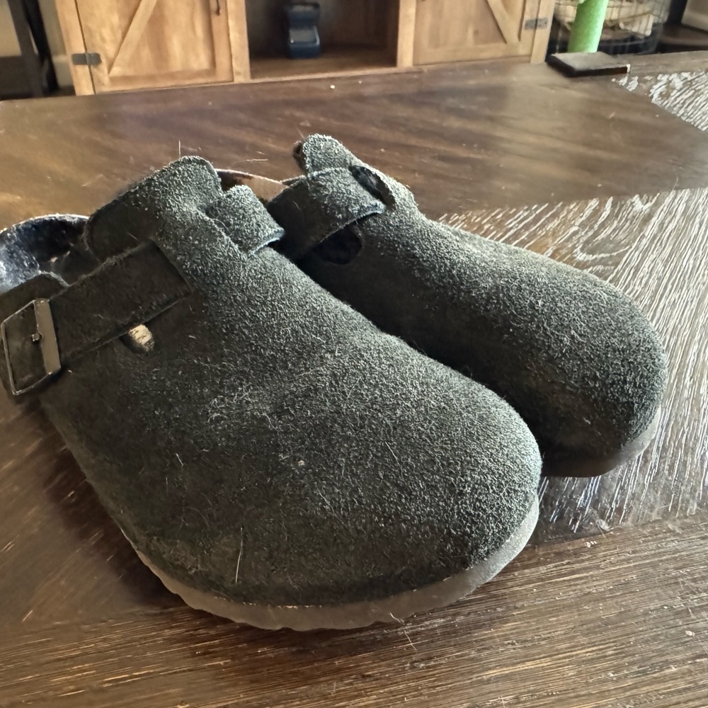 Birkenstock Boston Suede Leather Black